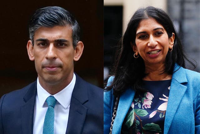 <p>The prime minister has a huge dilemma: he will look weak if he doesn’t sack Braverman but dismissing her would risk a right-wing backlash </p>